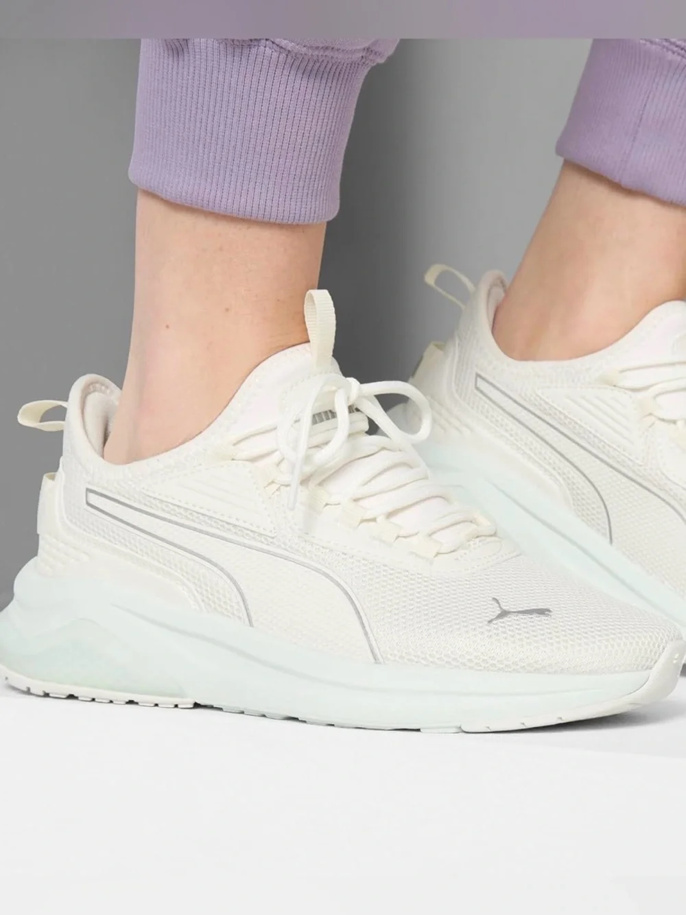 Puma Women's White Athletic Sneakers - Lightweight Casual Trainer